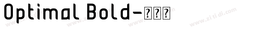 Optimal Bold字体转换